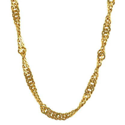 Goldkette Singapurkette Breite 2,4mm - 333-8 Karat Gold