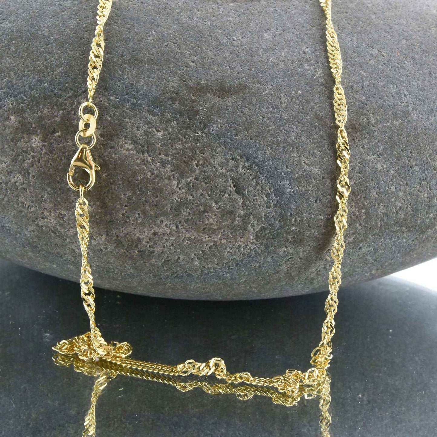 Goldkette Singapurkette Breite 2,4mm - 333-8 Karat Gold