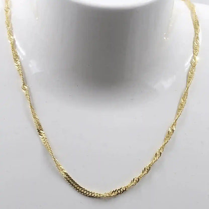 Goldkette Singapurkette Breite 2,4mm - 585-14 Karat Gold