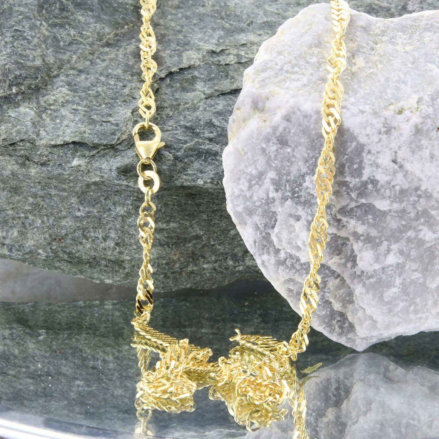 Goldkette Singapurkette Breite 2,9mm - 333-8 Karat Gold
