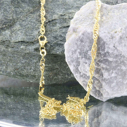 Goldkette Singapurkette Breite 2,9mm - 333-8 Karat Gold