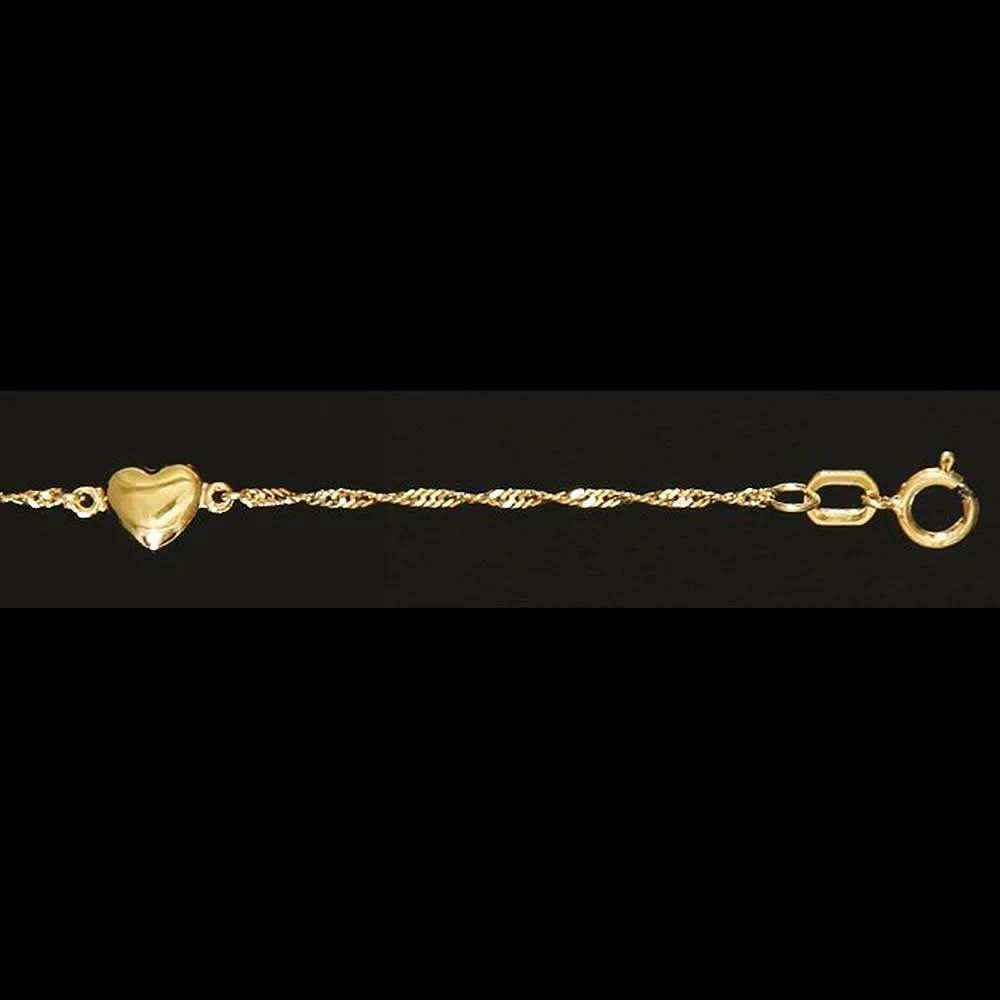 Goldkette Singapurkette Länge 19cm - Breite 1,2mm - 333-8 Karat Gold - Firma Holzenplotz - Silberketten-Goldketten.de 