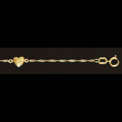 Goldkette Singapurkette Länge 19cm - Breite 1,2mm - 333-8 Karat Gold - Firma Holzenplotz - Silberketten-Goldketten.de 