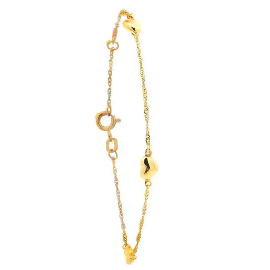 Goldkette Singapurkette Länge 19cm - Breite 1,2mm - 333-8 Karat Gold - Firma Holzenplotz - Silberketten-Goldketten.de 