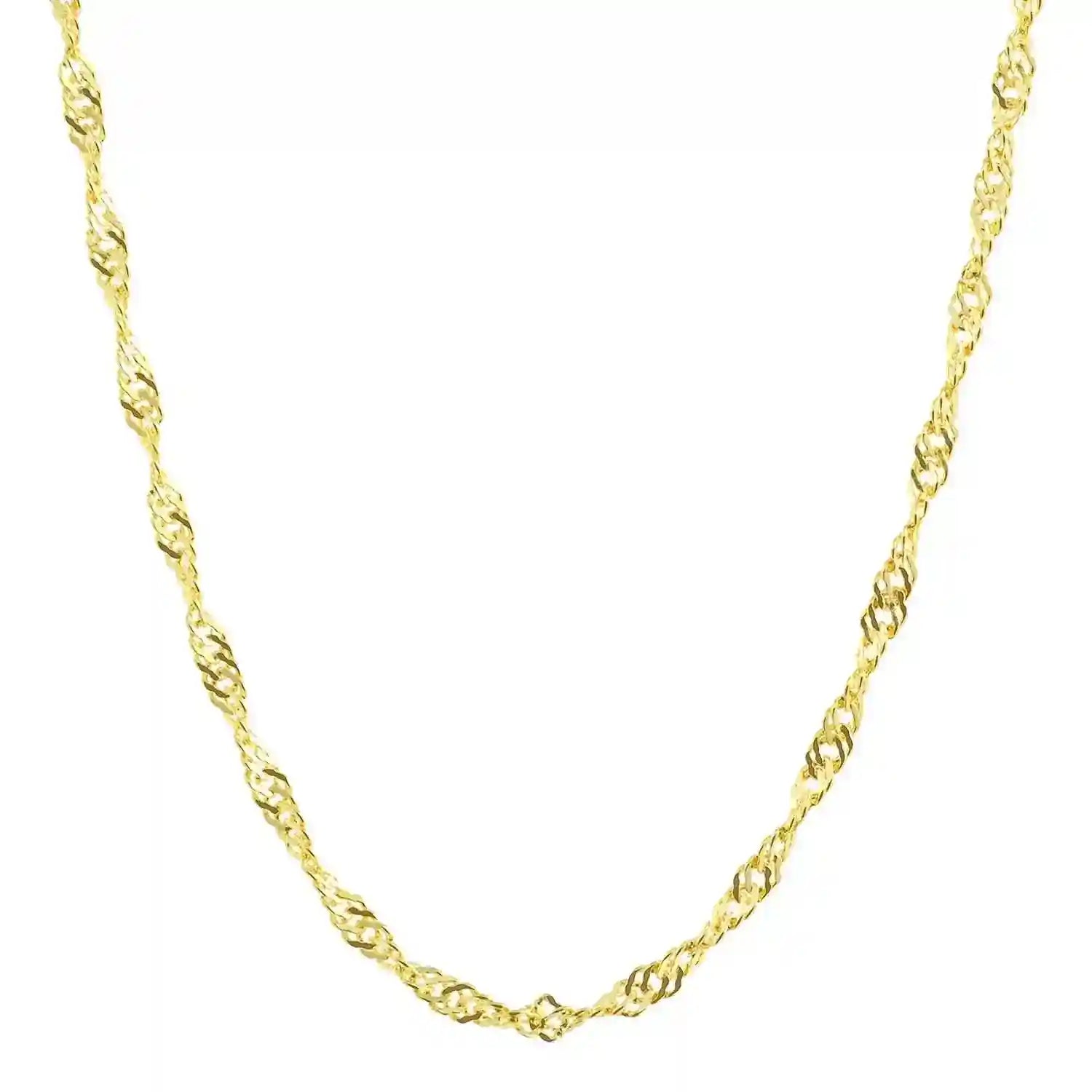 Goldkette Singapurkette Länge 45cm - Breite 1,0mm - 333-8 Karat Gold - Firma Holzenplotz - Silberketten-Goldketten.de 