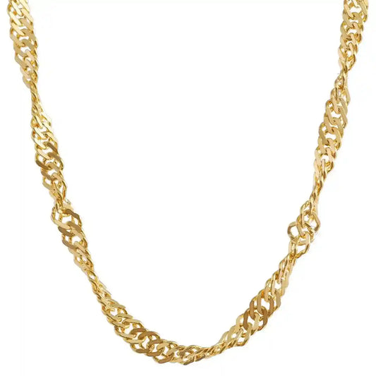 Goldkette Singapurkette Länge 55cm - Breite 1,8mm - 585-14 Karat Gold - Firma Holzenplotz - Silberketten-Goldketten.de 