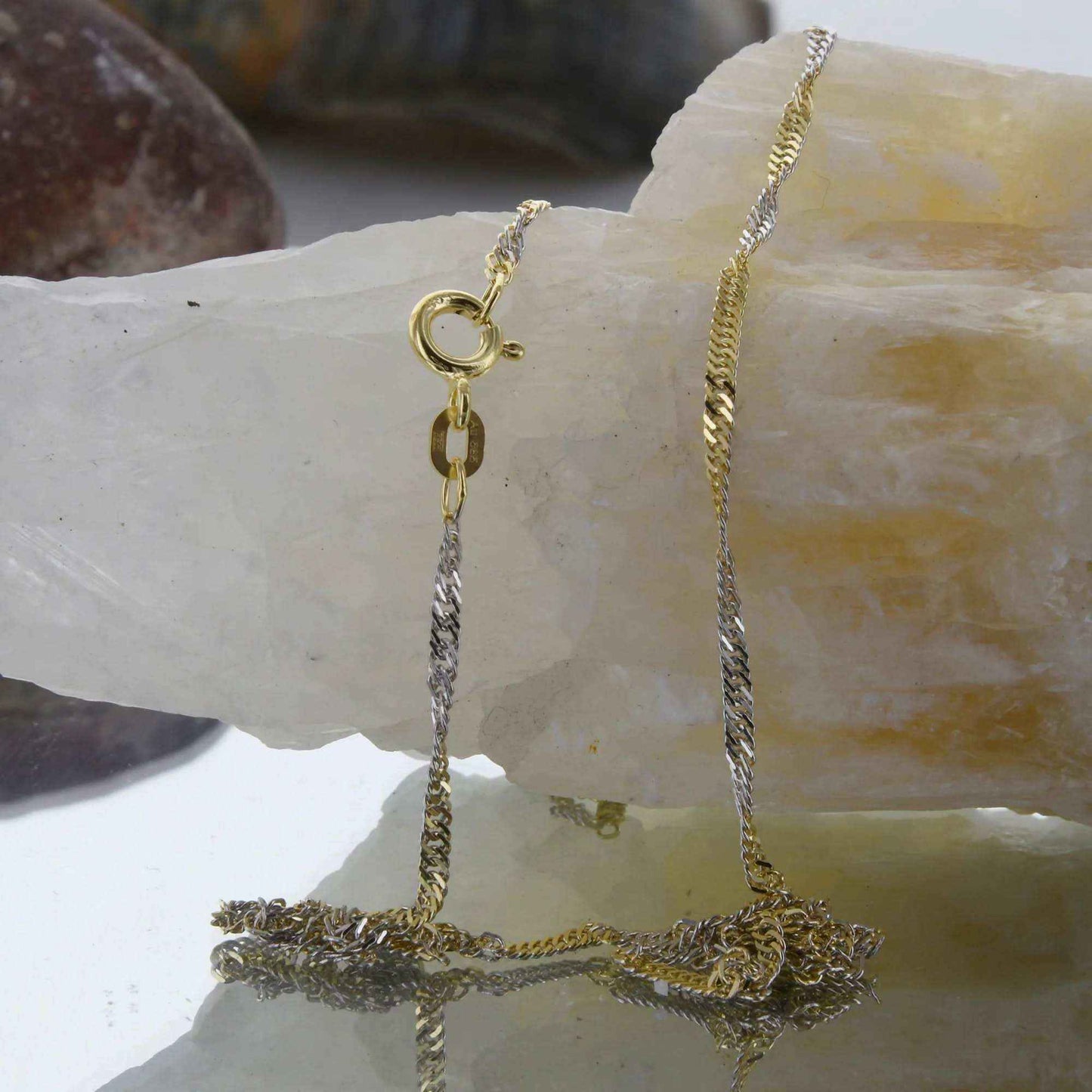 Goldkette Singapurkette Länge 55cm - Breite 1,8mm - 585-14 Karat Gold