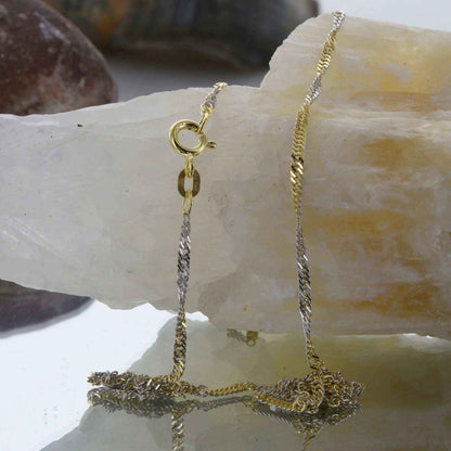 Goldkette Singapurkette Länge 55cm - Breite 1,8mm - 585-14 Karat Gold