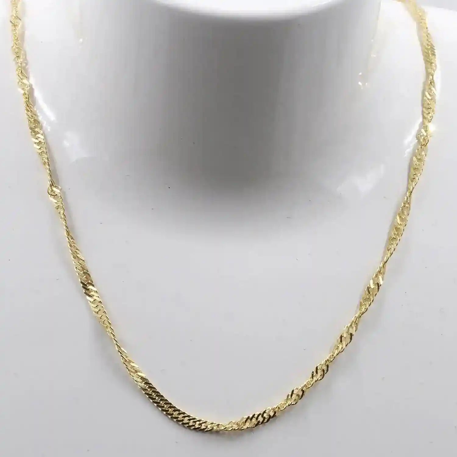 Goldkette Singapurkette Länge 55cm - Breite 2,4mm - 333-8 Karat Gold - Firma Holzenplotz - Silberketten-Goldketten.de 