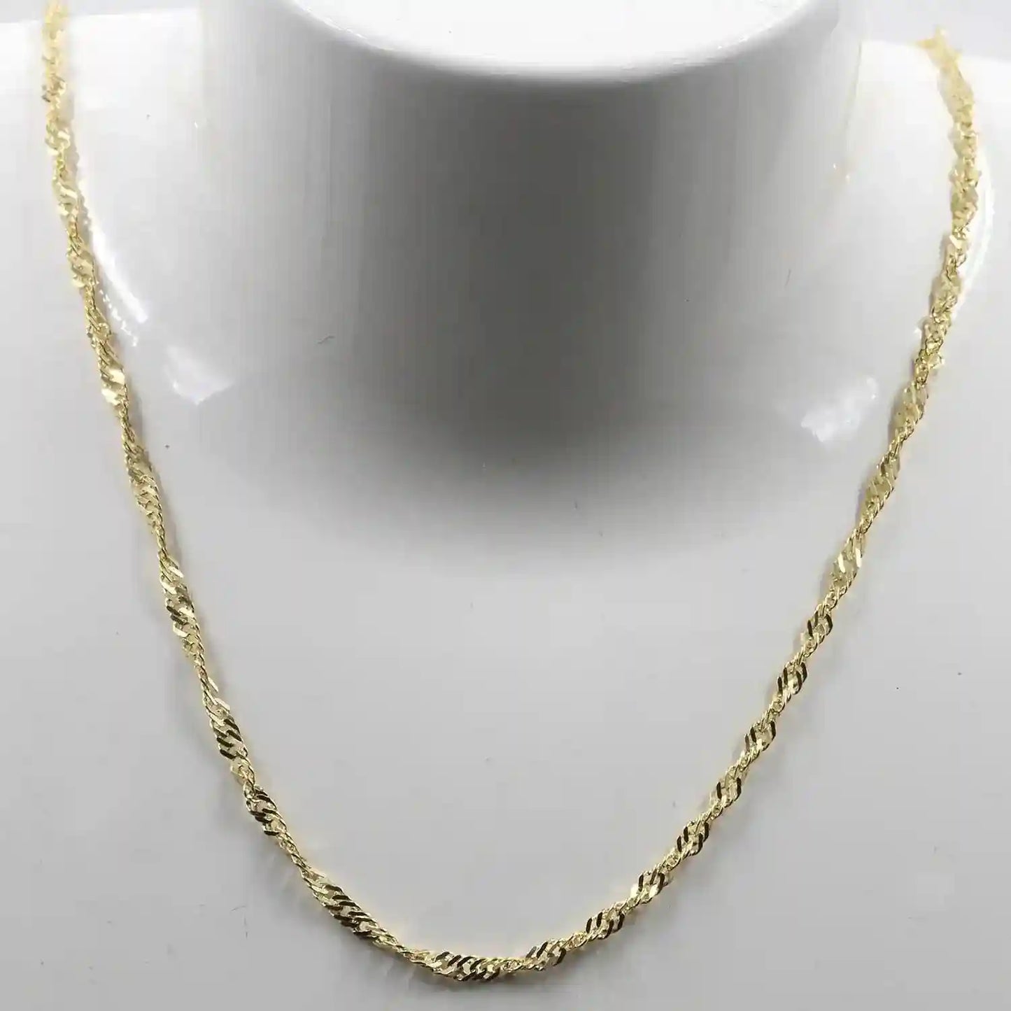 Goldkette Singapurkette Länge 60cm - Breite 2,2mm - 585-14 Karat Gold