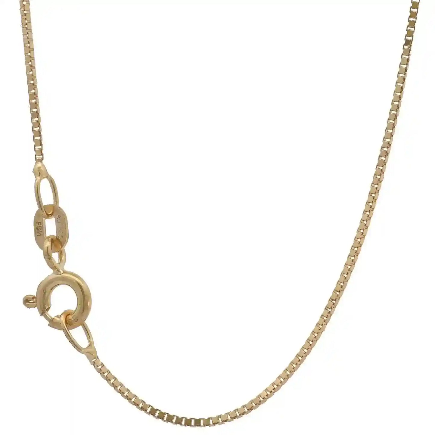 Goldkette Venezianerkette Halskette Breite 0,7 mm - 585-14 Karat Gold