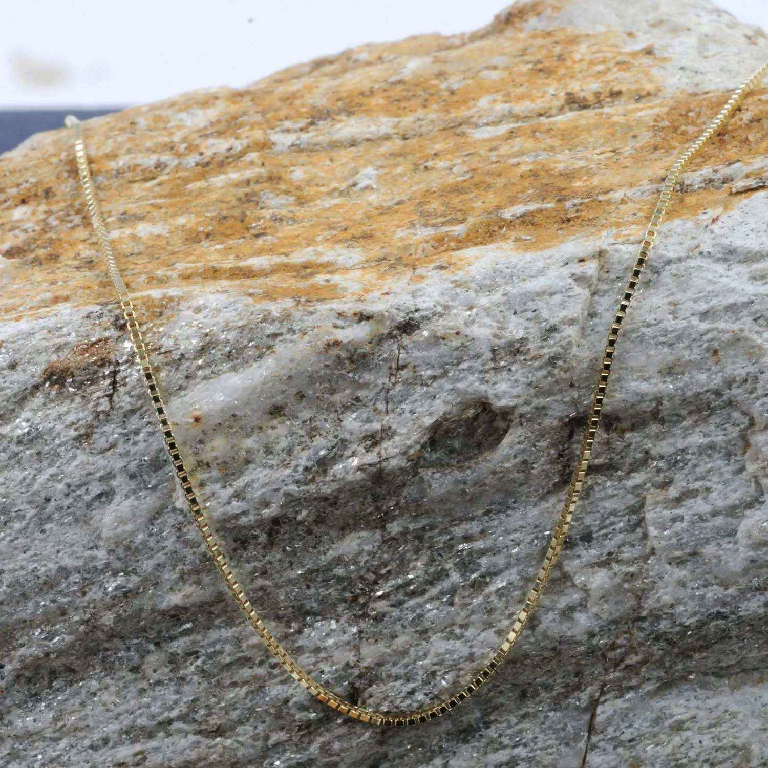0,7 mm 36 cm 585 - 14 Karat Gold Halskette Venezianerkette massiv Gold hochwertige Goldkette  1,4 g