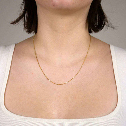 Goldkette Venezianerkette Länge 42cm - Breite 0,7mm - 333-8 Karat Gold