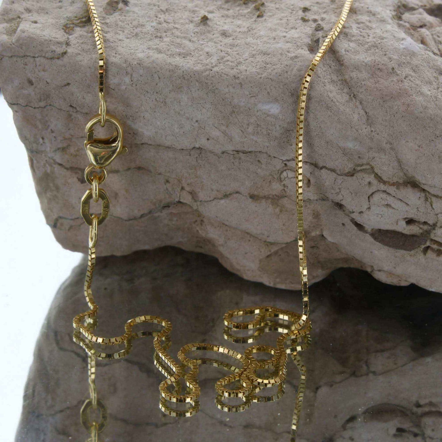 Goldkette Venezianerkette Länge 45cm - Breite 0,7mm - 750-18 Karat Gol