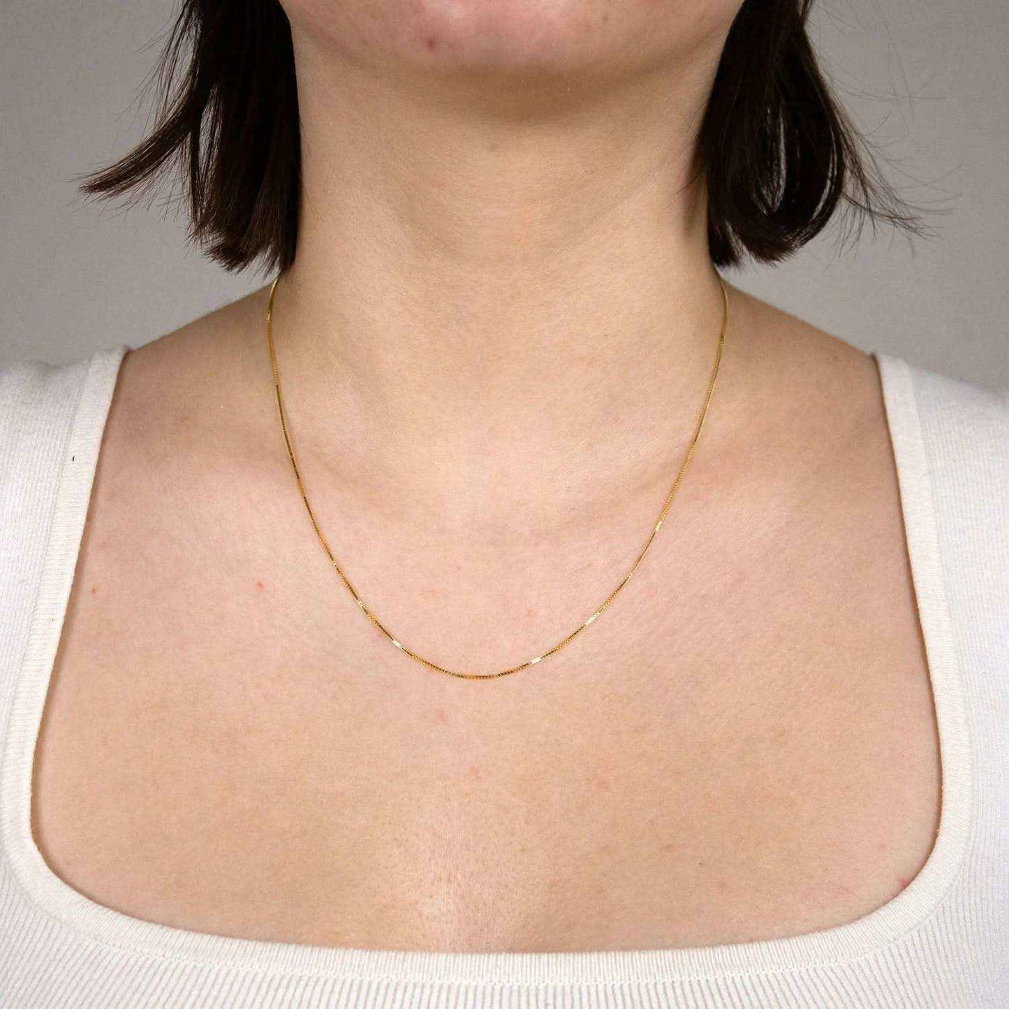 Goldkette Venezianerkette Länge 50cm - Breite 0,7mm - 333-8 Karat Gold