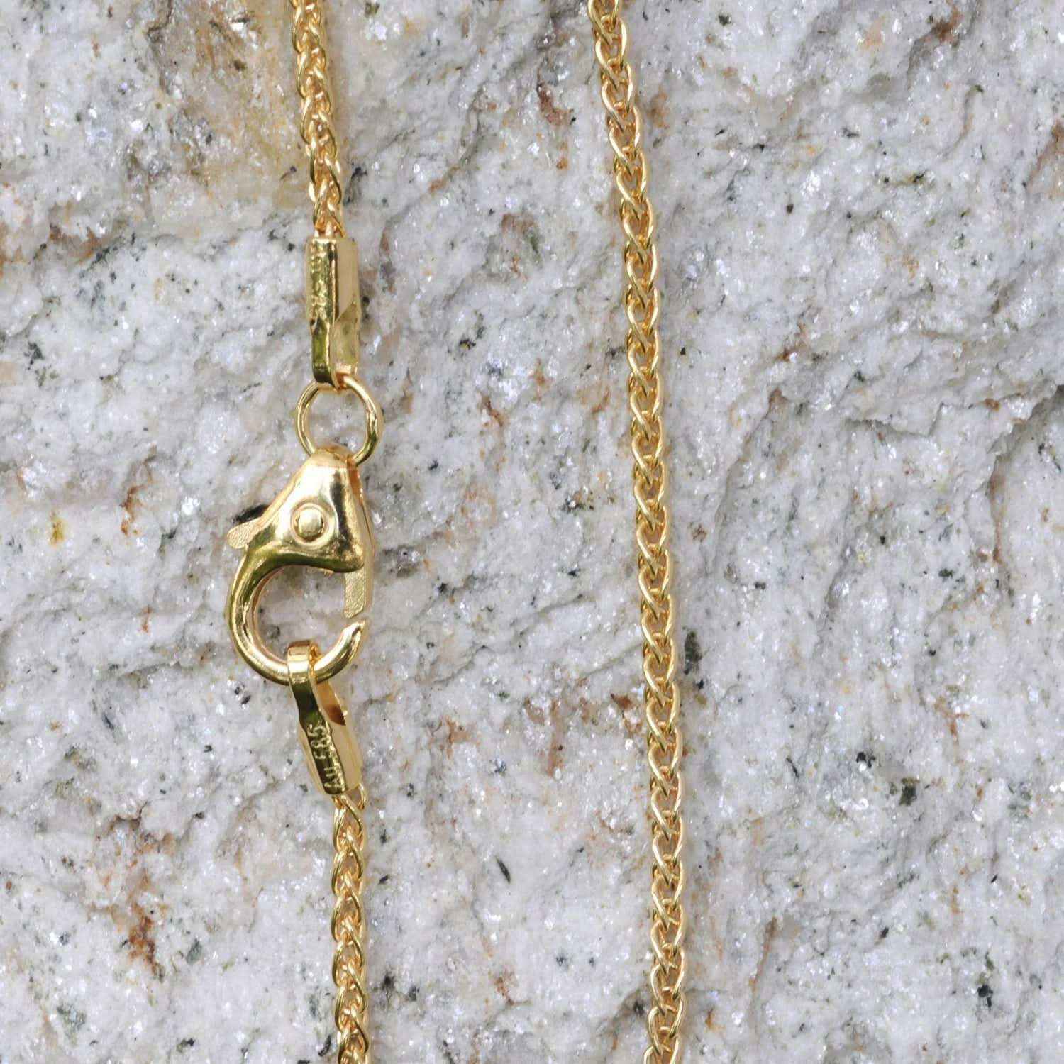 Goldkette Zopfkette Breite 1,3mm - 585-14 Karat Gold - Firma Holzenplotz - Silberketten-Goldketten.de 