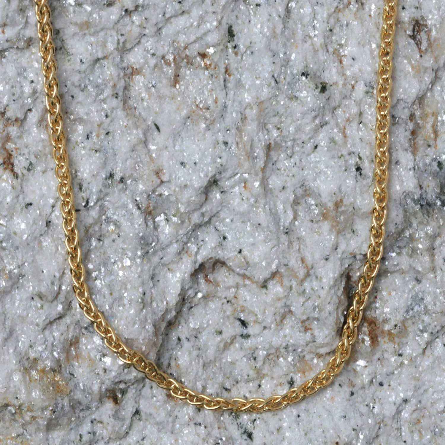Goldkette Zopfkette Breite 1,3mm - 585-14 Karat Gold - Firma Holzenplotz - Silberketten-Goldketten.de 