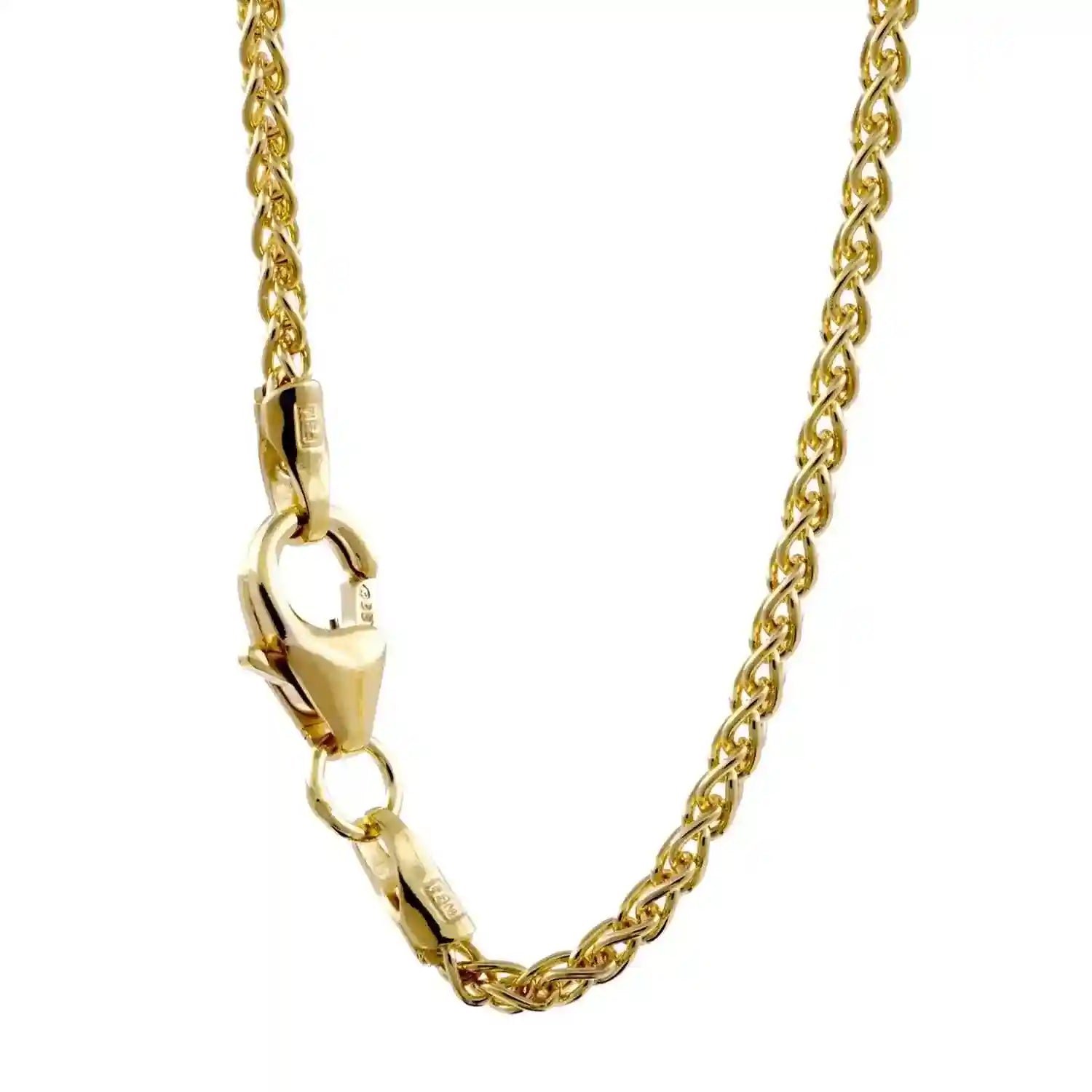 1,7 mm 40 cm 333 - 8 Karat Gold Halskette Zopfkette massiv Gold hochwertige Goldkette  3,6 g