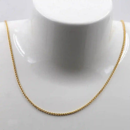 1,7 mm 585 - 14 Karat Gold Halskette Zopfkette massiv Gold hochwertige Goldkette  - Länge nach Wahl