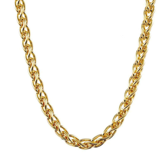 1,7 mm 585 - 14 Karat Gold Halskette Zopfkette massiv Gold hochwertige Goldkette  - Länge nach Wahl