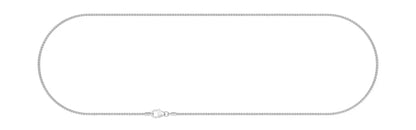 1,3 mm 50 cm 585 - 14 Karat Weißgold Zopfkette massiv Gold hochwertige Goldkette  3,5 g