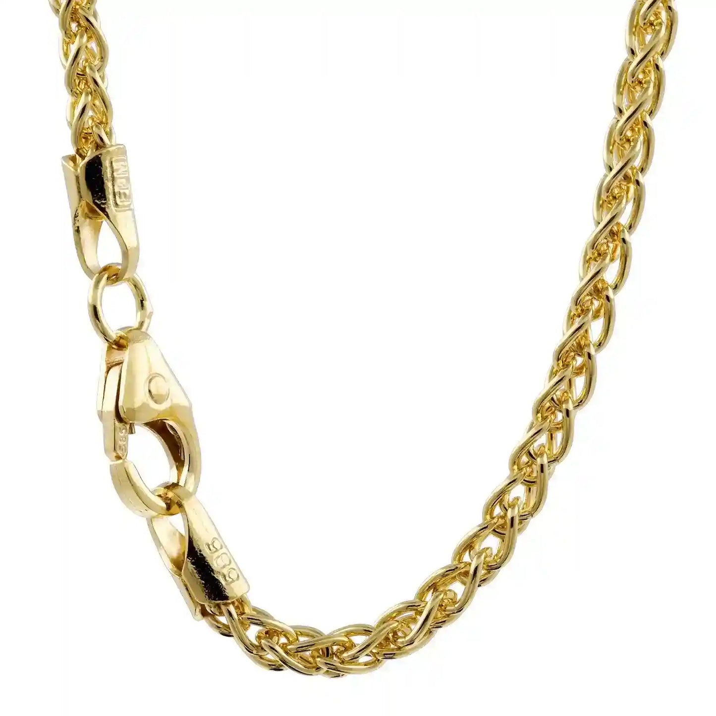 Goldkette Zopfkette Länge 18,5cm - Breite 2,5mm - 333-8 Karat Gold