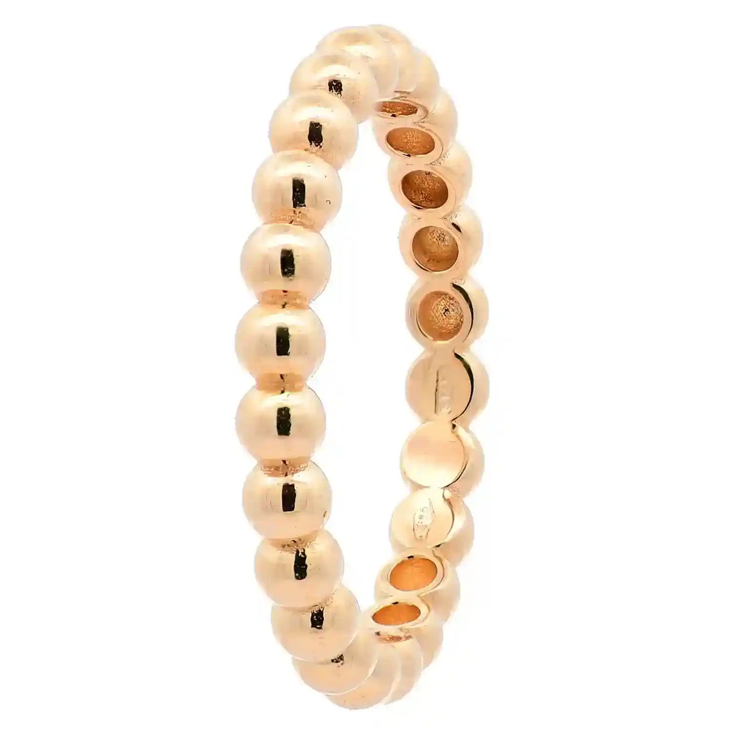 Goldring  Kügelchen Ring 3 mm 585-14 Karat Gelbgold