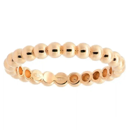 Goldring  Kügelchen Ring 3 mm 585-14 Karat Gelbgold