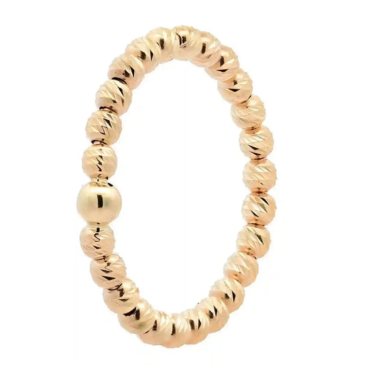 Goldring  Ring Kügelchen diamantiert 2,2 mm 585-14 Karat Gelbgold