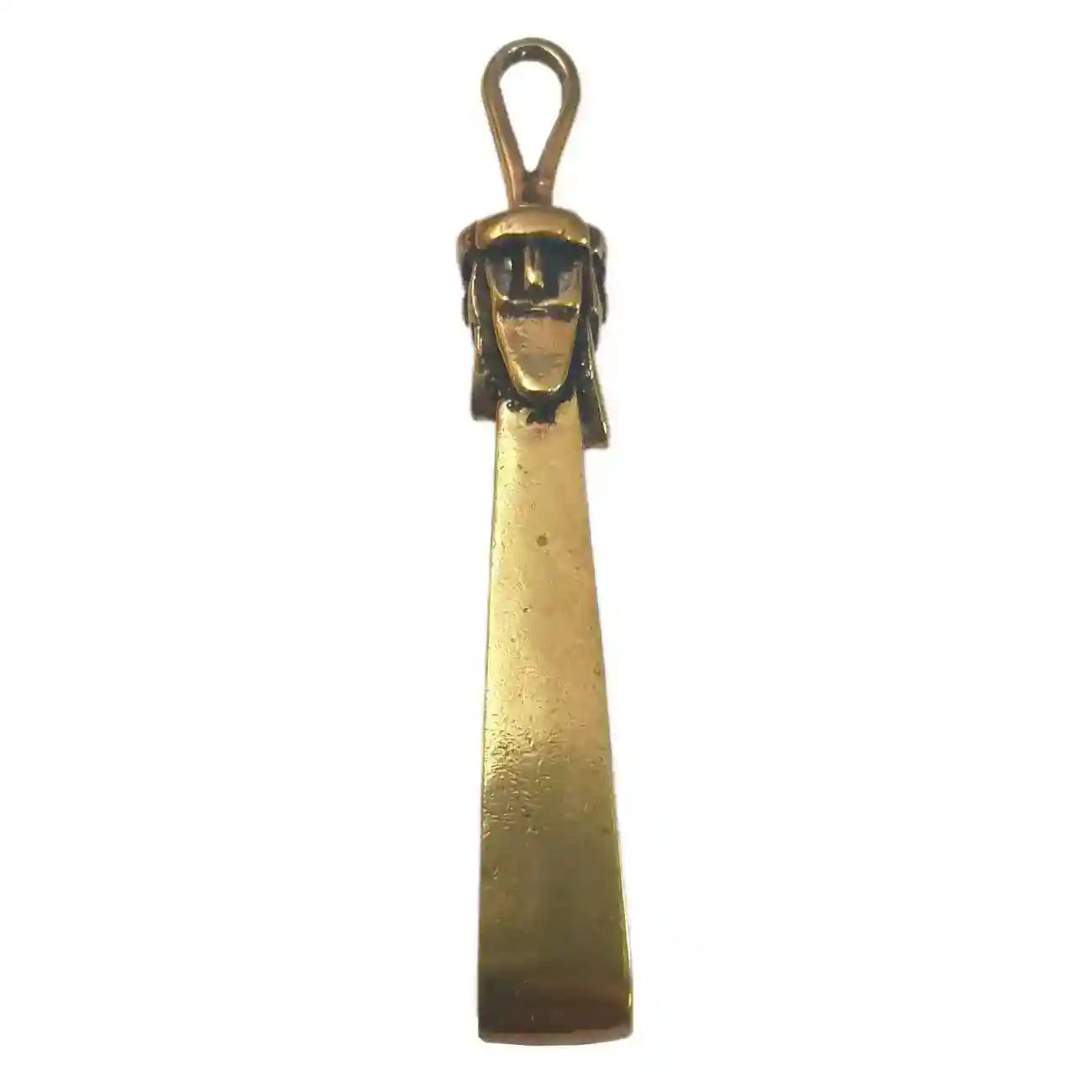 Großer Schmuck Anhänger  6.5 cm Slawische Gottheit Svantevit Amulett Bronze