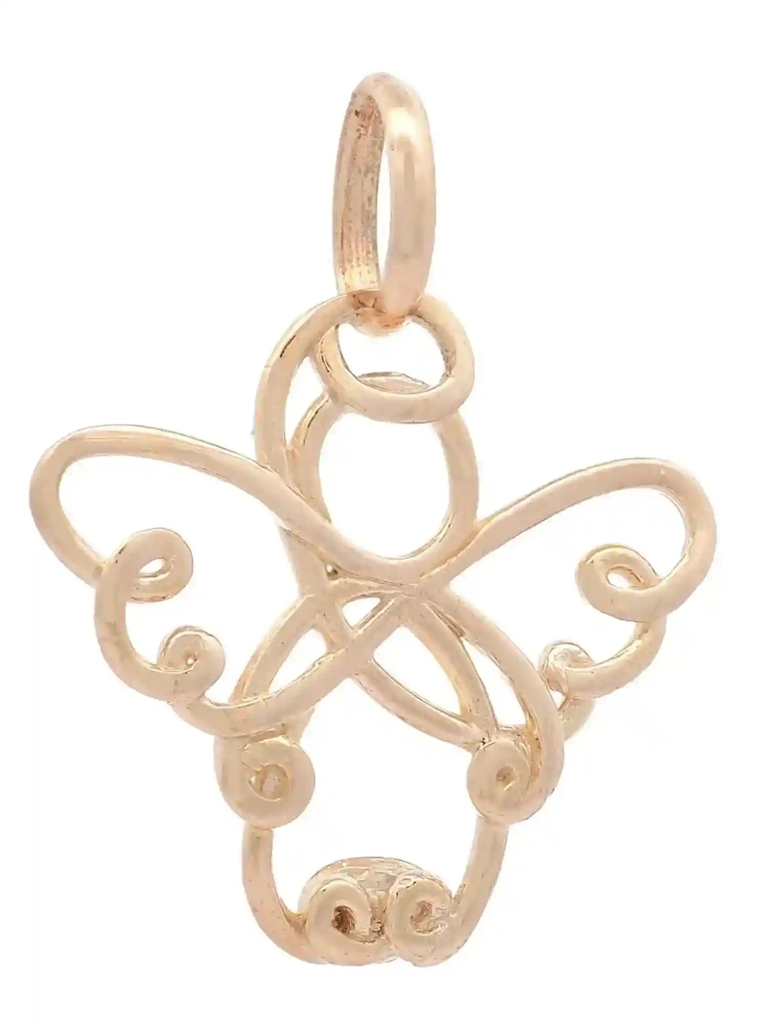 Halskette Anhänger Engelchen mit 1,1 mm Goldkette 585-14 Karat Gold - Firma Holzenplotz - Silberketten-Goldketten.de 