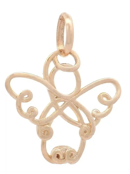 Halskette Anhänger Engelchen mit 1,1 mm Goldkette 585-14 Karat Gold - Firma Holzenplotz - Silberketten-Goldketten.de 