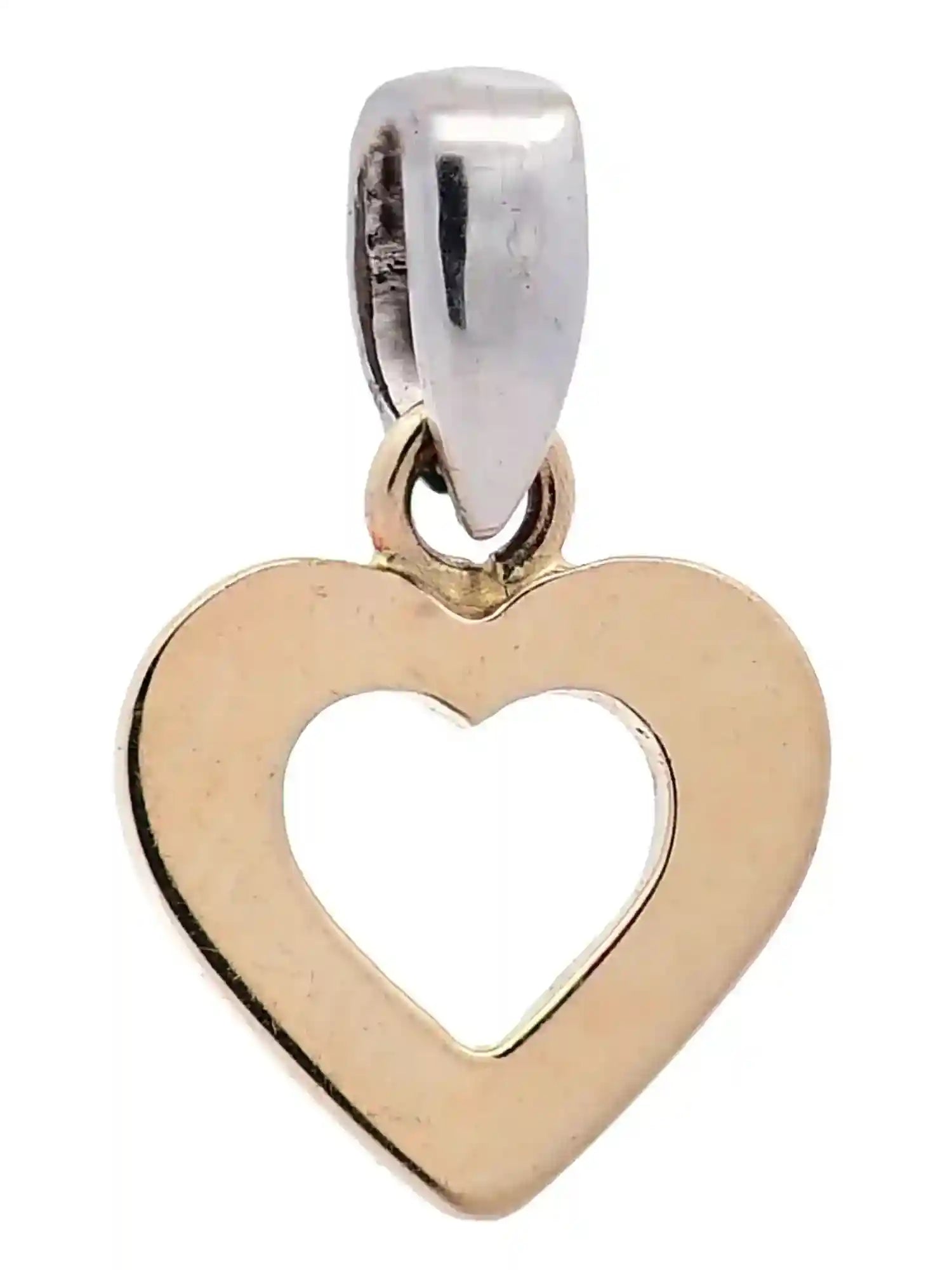 Halskette Anhänger Herzchen mit 1,1 mm Goldkette 585-14 Karat Gold