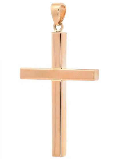Halskette Anhänger Kreuz mit 1,1 mm Goldkette 585-14 Karat Gold