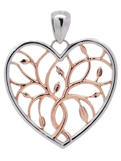 Halskette Anhänger Liebesherz mit 1,1 mm Goldkette 585-14 Karat Gold