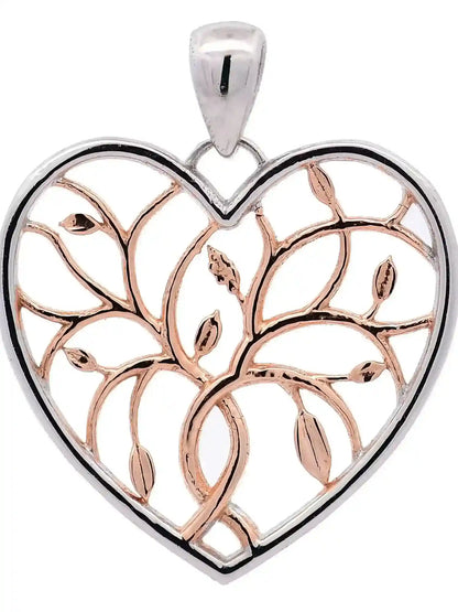 Halskette Anhänger Liebesherz mit 1,1 mm Goldkette 585-14 Karat Gold