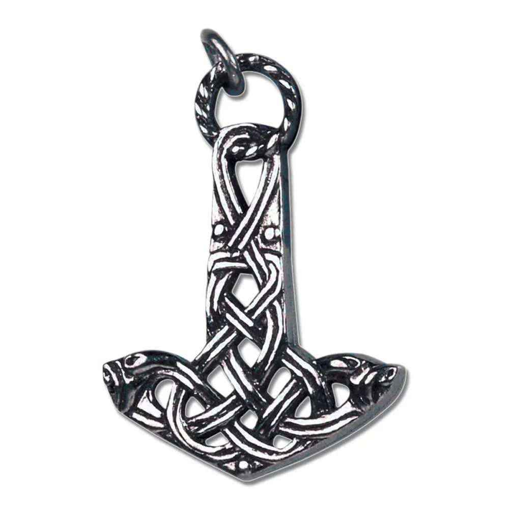 Hammer des Aesir Anhänger Schmuck mit Halskette 37x27mm