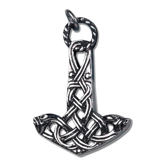 Hammer des Aesir Anhänger Schmuck mit Halskette 37x27mm - Firma Holzenplotz - Silberketten - Goldketten.de