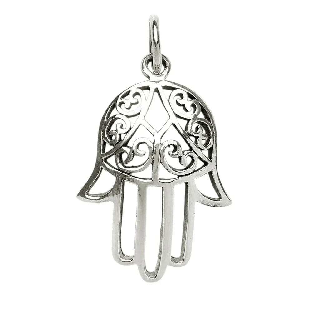 Hand der Fatima Schmuck Anhänger 925er Silber 27x13mm - Firma Holzenplotz - Silberketten - Goldketten.de