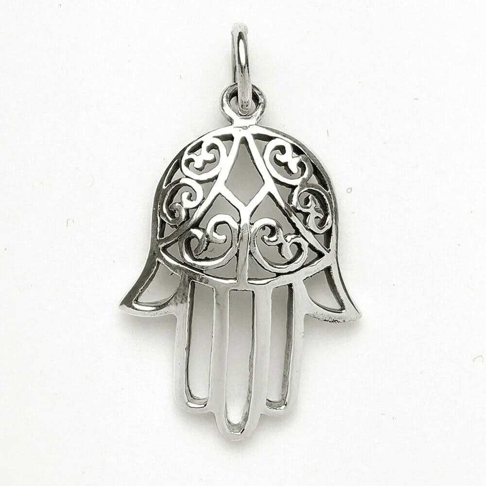 Hand der Fatima Schmuck Anhänger 925er Silber 27x13mm - Firma Holzenplotz - Silberketten - Goldketten.de
