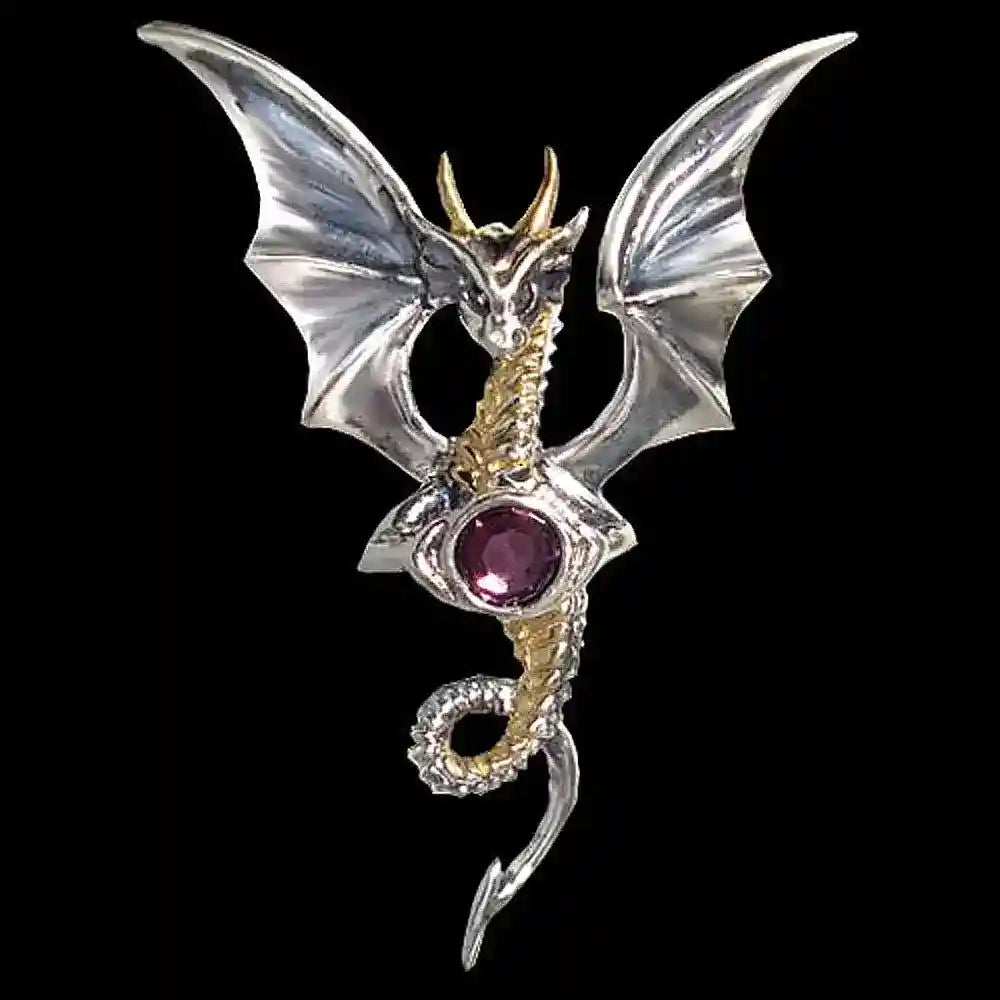 Himmlischer Drache Schmuck Anhänger 925er Silber Drachen 39mm +echte Silberkette