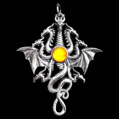 Hydra von Lerna Anhänger Briar mystischer Schmuck Fabelwesen Kette Schmuckbeutel