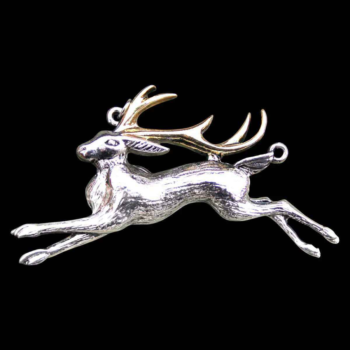 Jackalope (Hasenbock) Briar mystischer Anhänger Fabelwesen Kette Schmuckbeutel