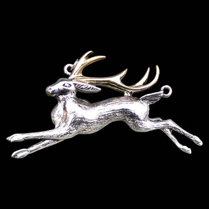 Jackalope (Hasenbock) Briar mystischer Anhänger Fabelwesen Kette Schmuckbeutel