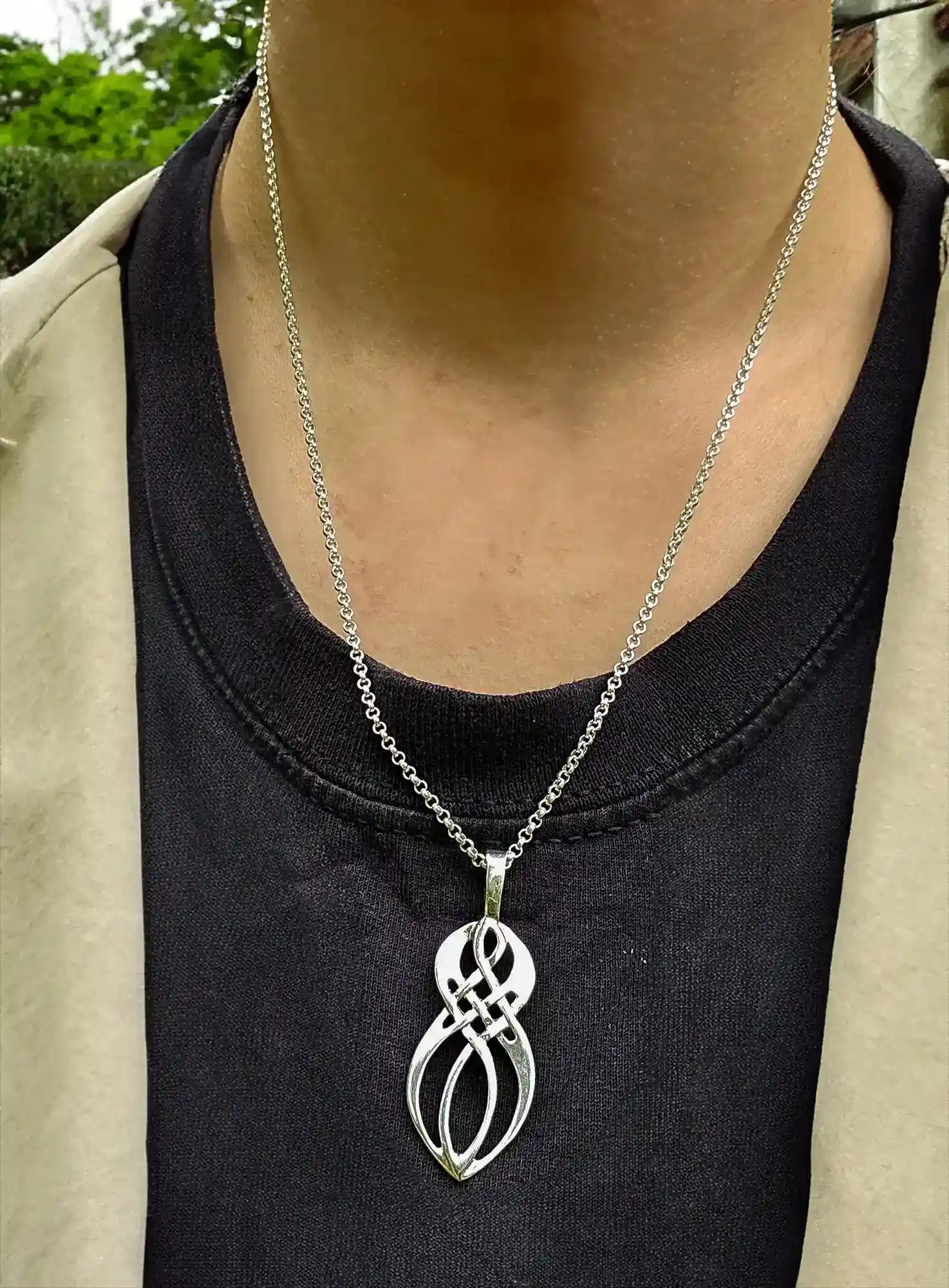 Keltische Harmonie Schmuck 925er Silber mit Ankerkette - Firma Holzenplotz - Silberketten-Goldketten.de 