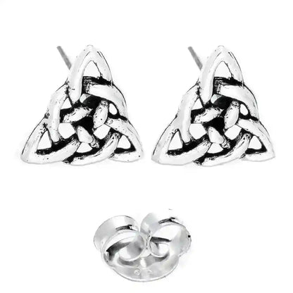 Keltische Knoten Ohrstecker 925er Silber Schmuck