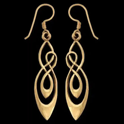 Keltische Ohrhänger, Ohrringe Nemain Bronze Schmuck - Firma Holzenplotz - Silberketten-Goldketten.de 
