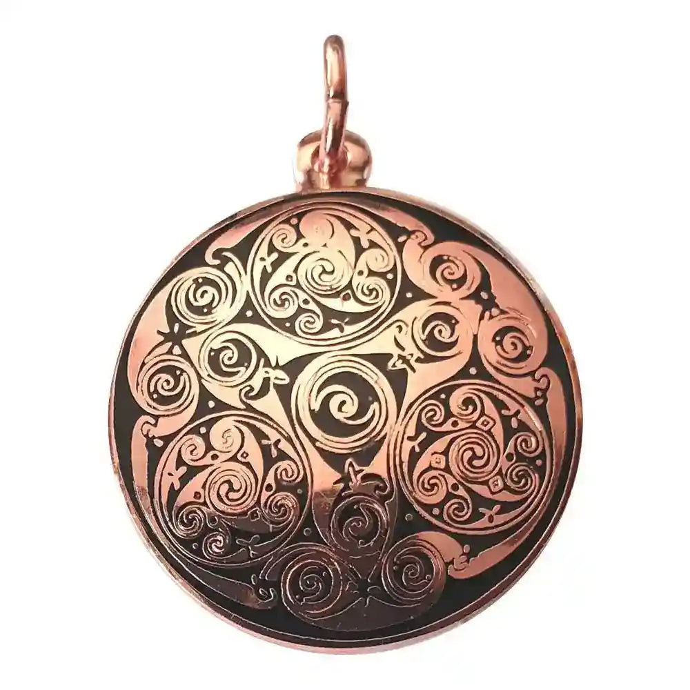 Keltische Triskele Amulett Red Moon Talisman: 25 mm
