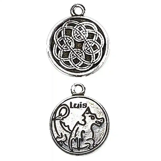 Keltischer Astrologie Anhänger: Luis Durchmesser 23mm - Firma Holzenplotz - Silberketten-Goldketten.de 