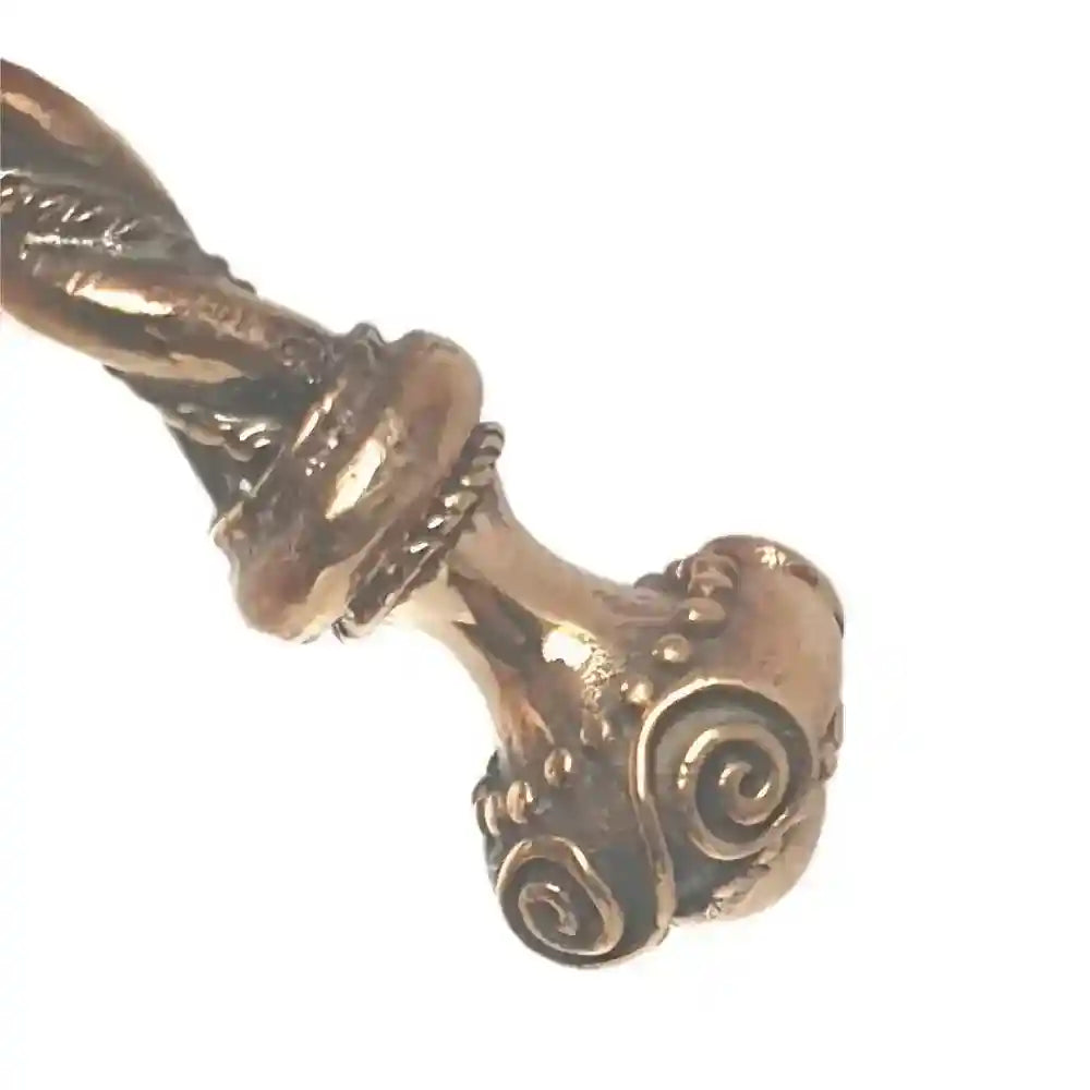 Keltischer Frauen Torques Frauen Halsreif Handarbeit Bronze 12,5 cm 